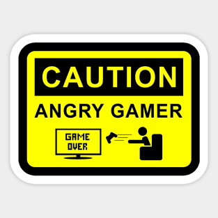 Angry Gamer Sticker